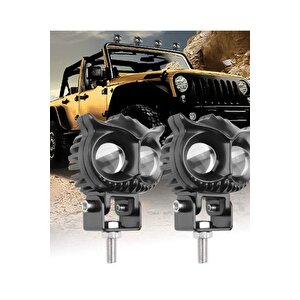 Baykuş Led Si̇s Fari Çakarli 4 Fonksi̇yon Çi̇ft Renk Sari-beyaz Moto-offroad-suv-i̇ş Maki̇nesi̇ 2 Adet