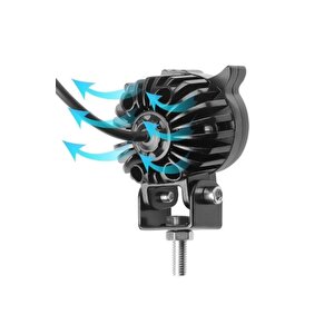 Baykuş Led Si̇s Fari Çakarli 4 Fonksi̇yon Çi̇ft Renk Sari-beyaz Moto-offroad-suv-i̇ş Maki̇nesi̇ 2 Adet