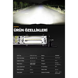 420watt Çift Renk Sarı Beyaz 114 Cm 2 Sıra Offroad Led Bar Atv