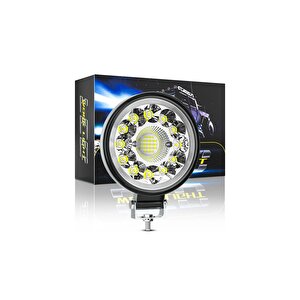 33led 12-24 Volt Yuvarlak Spot Far Oto Çalışma Lambası Atv Kamyon Tır Traktör Offroad