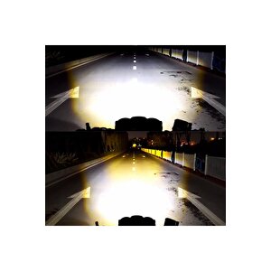 Led Drl Motosiklet Sis Farı Çakarlı Off Road 4 Mod Delici Yüksek Performans metal far seti Uyumlu