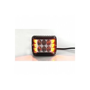 2 Adet Kaput Üstü Offroad Projektör Sis Çalışma Lambası 12 Ledli 36 Watt