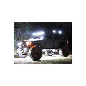 2 Adet Kaput Üstü Offroad Projektör Sis Çalışma Lambası 12 Ledli 36 Watt