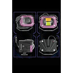 Motosiklet Modlu Lazer Led Sis Farı 2 Adet Çift Renk Beyaz Sarı Ultra Güçlü Sis Farı