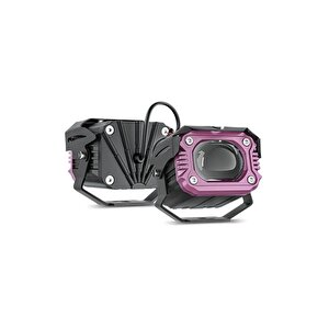 Motosiklet Modlu Lazer Led Sis Farı 2 Adet Çift Renk Beyaz Sarı Ultra Güçlü Sis Farı
