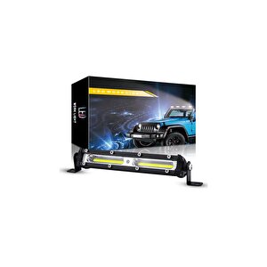 Ultra Ince Off Road Led Mini 182 Mm Cob 18w Led Bar Kamyon Iş Makinesi Arazi Aracı Çalışma Lambası