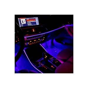 Araç Içi Ayak Altı Sese Duyarlı Rgb Şerit Led Aydınlatma 12 Led