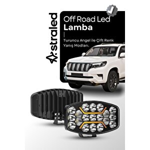 Kamyon Tır Traktör Off Road Jeep 10 Inç Oval Sis Farı Çalışma Lambası 12-24 Volt Metal Kasa