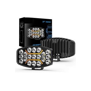 Kamyon Tır Traktör Off Road Jeep 10 Inç Oval Sis Farı Çalışma Lambası 12-24 Volt Metal Kasa