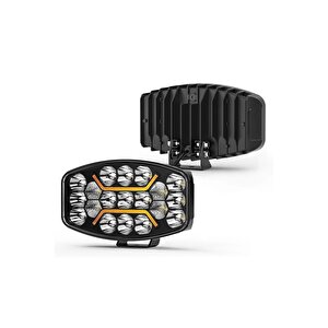 Kamyon Tır Traktör Off Road Jeep 10 Inç Oval Sis Farı Çalışma Lambası 12-24 Volt Metal Kasa