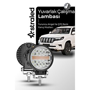 Off Road Drl Gündüz Led Yuvarlak Çalışma Lambası Traktör Tekne Tır Kamyon Atv Spot Sis Farı