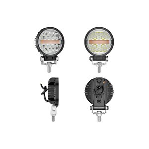 Off Road Drl Gündüz Led Yuvarlak Çalışma Lambası Traktör Tekne Tır Kamyon Atv Spot Sis Farı