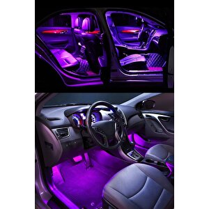 Usb Girişli Rgb Ayak Altı Led Sese Duyarlı Led Müziğe Duyarlı 12 Led