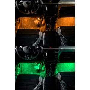 Usb Girişli Rgb Ayak Altı Led Sese Duyarlı Led Müziğe Duyarlı 12 Led