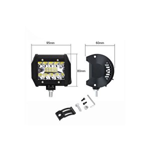 2 Adet 60watt Çalışma Lambası Kamyon Sis Farı Motosiklet Off-road Led Lamba