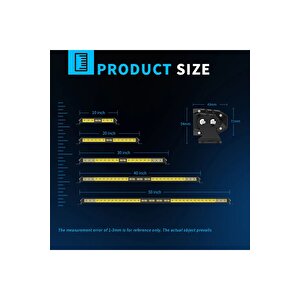 30 Cm Off Road Led Bar Kirmizi Pozi̇syon Lambali Tampon Tepe Panjur İçi̇ Kaput Çalişma - Premium Ürün