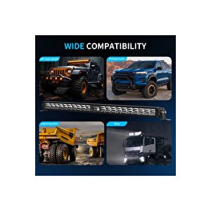 30 Cm Off Road Led Bar Kirmizi Pozi̇syon Lambali Tampon Tepe Panjur İçi̇ Kaput Çalişma - Premium Ürün