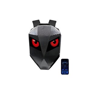 Karbon, Led Gözlü Motorcu Sırt Çantası Ledli Sırt Çantası, Telefon Kontrol Kask Taşıma Çantası