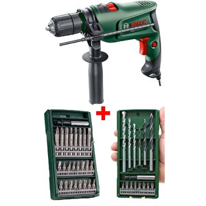 Darbeli Matkap 600 Watt + 25 Parça Vidalama Ucu + 15 Parça Matkap Ve Vidalama Ucu Seti