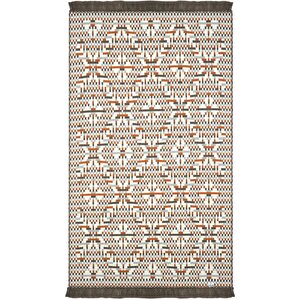 Lovely Turuncu Kilim Halı Çift Taraflı Makinede Yıkanabilir Banyo Mutfak Balkon Kilimi 80x150 cm