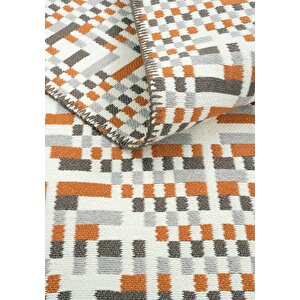 Cool Halı Lovely Turuncu Kilim Halı Çift Taraflı Makinede Yıkanabilir Banyo Mutfak Balkon Kilimi