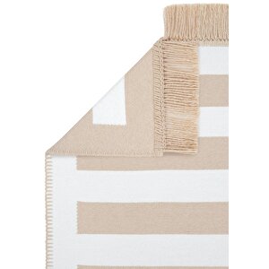 Cool Halı Lovely Kahverengi Kilim Çift Taraflı Makinede Yıkanabilir Modern Mutfak Balkon Kilimi