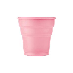 Piknik Davet Doğum Günü Omeyva Sofra Seti - 25 Kişilik Pembe Tabak Bardak Çatal Takımı