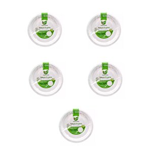 Roll-up Nature Ekolojik Karton Kağıt Tek Kullanımlık Tabak - 26 Cm. - 50 Adetlik 5 Paket