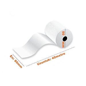 Termal Pos Yazar Kasa Rulosu - Pos Kağıdı - Beyaz - 80 Mm X 40 Metre - 10 Adetlik 3 Paket