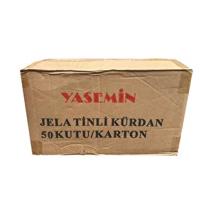 Yasemin Jelatinli Kutulu Poşetli Ahşap Kürdan - 500 Adetlik 50 Paket