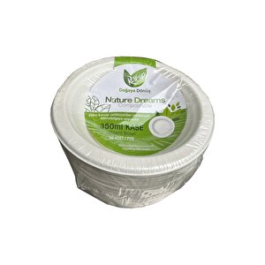 Roll-up Nature Ekolojik Karton Kağıt Tek Kullanımlık Çorba Kasesi - 400 Cc - 50 Adetlik 1 Paket