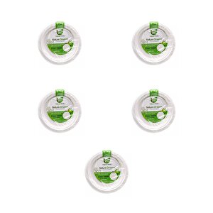 Roll-up Nature Ekolojik Karton Kağıt Parti Tek Kullanımlık Tabak - 22 Cm. - 50 Adetlik 5 Paket