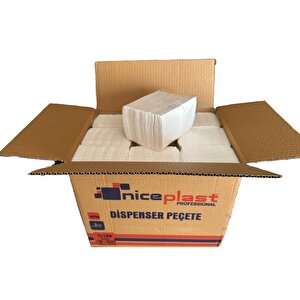 Niceplast Masaüstü Dispenser Peçete - 2 Kat - 200 Adetlik 18 Paket / Koli