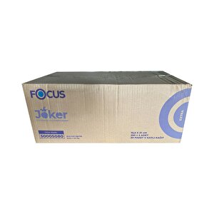 Focus Joker Masaüstü Tek Çek V Katlama Kağıt Dispenser Peçete - 2 Kat - 250 Adetlik 30 Paket / Koli