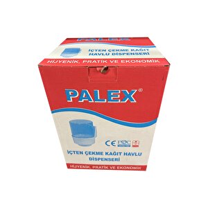 İçten Çekme Cimri Kağıt Havlu Dispenseri Aparatı - Şeffaf Mavi - Plastik