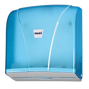 Z Katlama Dispenser Kağıt Havlu Dispenseri Aparatı - Şeffaf Mavi - Plastik - 27 Cm. - 1 Adet