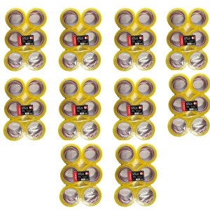 Şeffaf Bant Ambalaj Koli Bandı - 100 Yrd / 91.44 Metre - 43 Mm - 6 Adetlik 10 Paket