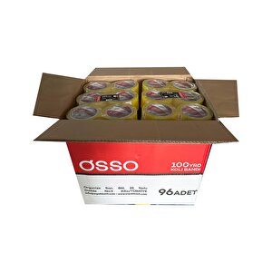 Şeffaf Bant Ambalaj Koli Bandı - 100 Yrd / 91.44 Metre - 43 Mm - 6 Adetlik 16 Paket / Koli