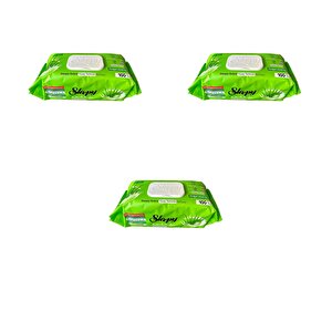 Extra Doğal Aloe Vera Özlü Yüzey Temizlik Islak Havlusu - 100'lü 3 Paket