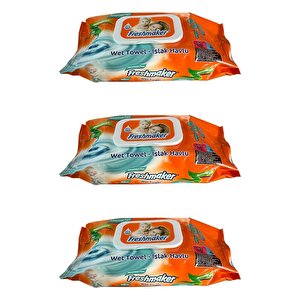 Freshmaker Islak Havlu Mendil - Alkolsüz - Ph Dengelenmiş - Çiçeksi Kokular - 90 Adetlik 3 Paket