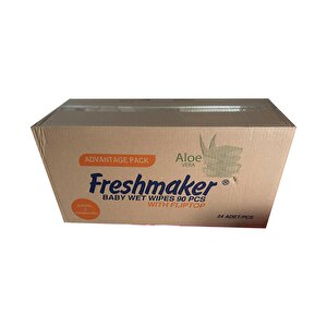 Freshmaker Islak Havlu Mendil - Alkolsüz - Ph Dengelenmiş - Çiçeksi Kokular - 90 Adetlik 24 Paket