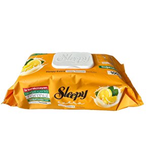 Extra Doğal Limon Yağı Özlü Islak Yüzey Temizlik Havlusu - 100'lü 10 Paket