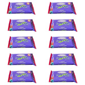 Fresh'n Soft Islak Cep Mendil - Alkolsüz Ve Ph Dengelenmiş - Çiçeksi Kokular - 15 Adetlik 36 Paket