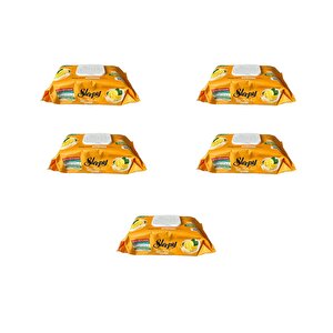 Extra Doğal Limon Yağı Özlü Islak Yüzey Temizlik Havlusu - 100'lü 5 Paket