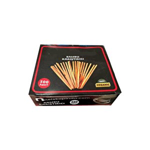 Tahta Ahşap Bambu Çay Kahve Karıştırıcı Çubuk Kaşık - 11 Cm. - 500 Adetlik 1 Paket