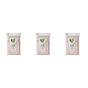 Roll-up Doğaya Dönüş Ekolojik Doğal %100 Ahşap Kaşık - Kalınlık : 1.8 Mm - 16 Cm. - 50'li 3 Paket