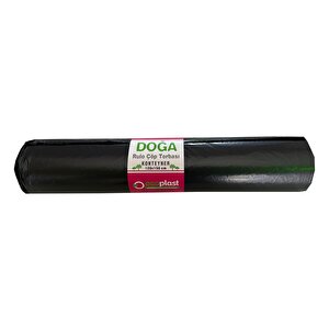 Ecoplast 240 Litre Siyah Hantal Konteyner Çöp Torbası - 120 X 150 Cm. - 700 Gr. - 10 Adetlik 1 Rulo