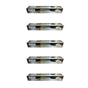 Niceplast Alüminyum Folyo - 45 Cm. X 100 Metre - 12 Mikron - 5 Paket
