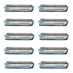 Burpak Heavy Duty Ağır Hizmet Tipi Alüminyum Folyo - 45 Cm. X 100 Metre - 18 Mikron - 10 Paket