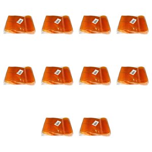 Plastik Şeffaf Turuncu Sup Kaşık - Tatlı Dondurma Kaşığı - 12.5 Cm. - 50 Adetlik 10 Paket